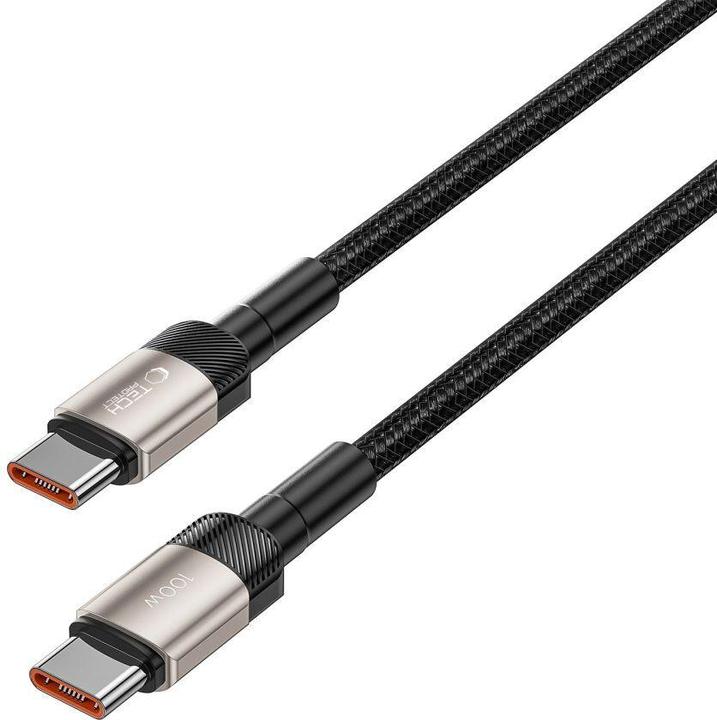 Produktbild Tech-Protect UltraBoost Evo USB-C / USB-C PD cable 100W 5A 2m - titanium (2 m, 100 W)