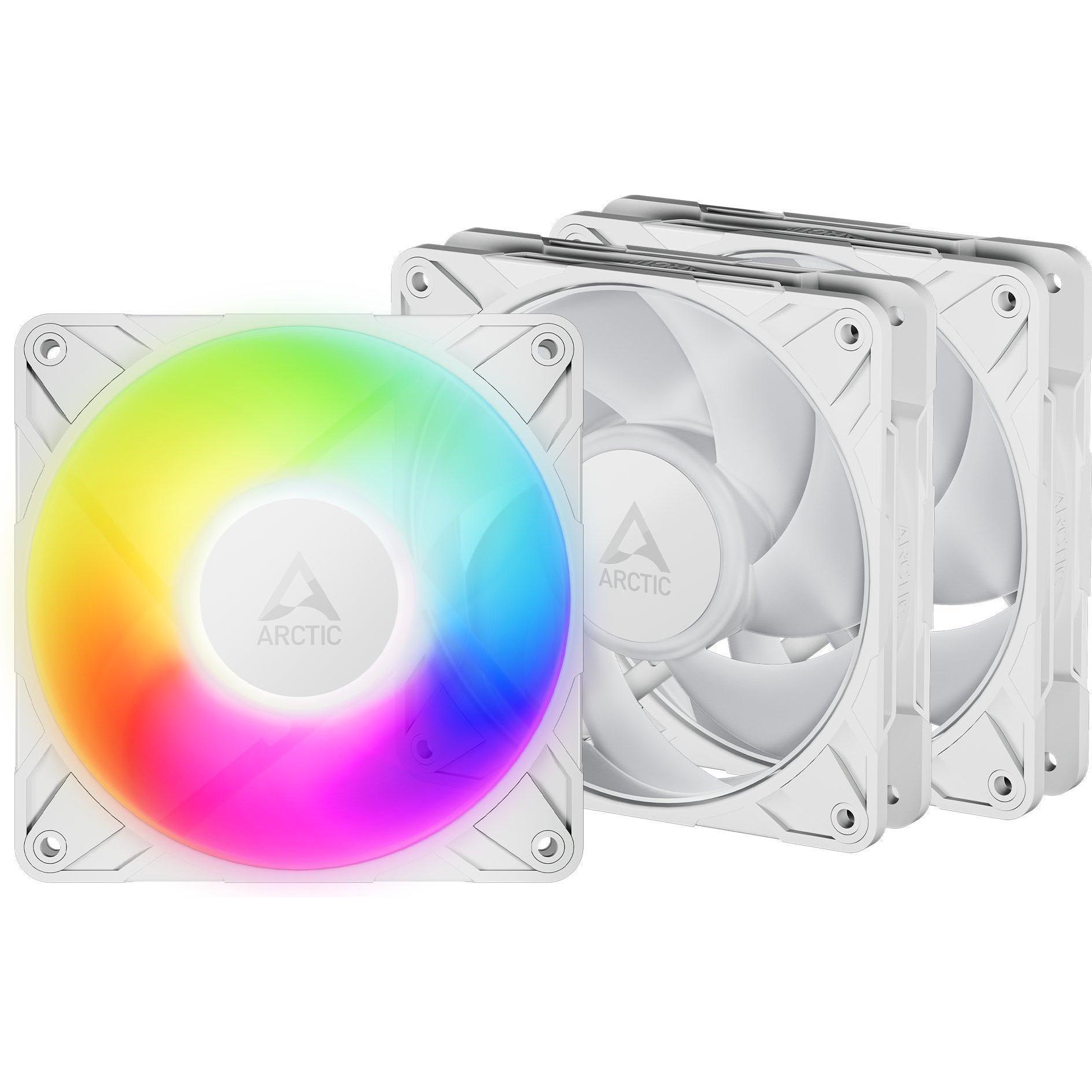 Arctic P12 Pro A-RGB White 3Pack (120 mm, 3 x), Ventola PC, Bianco