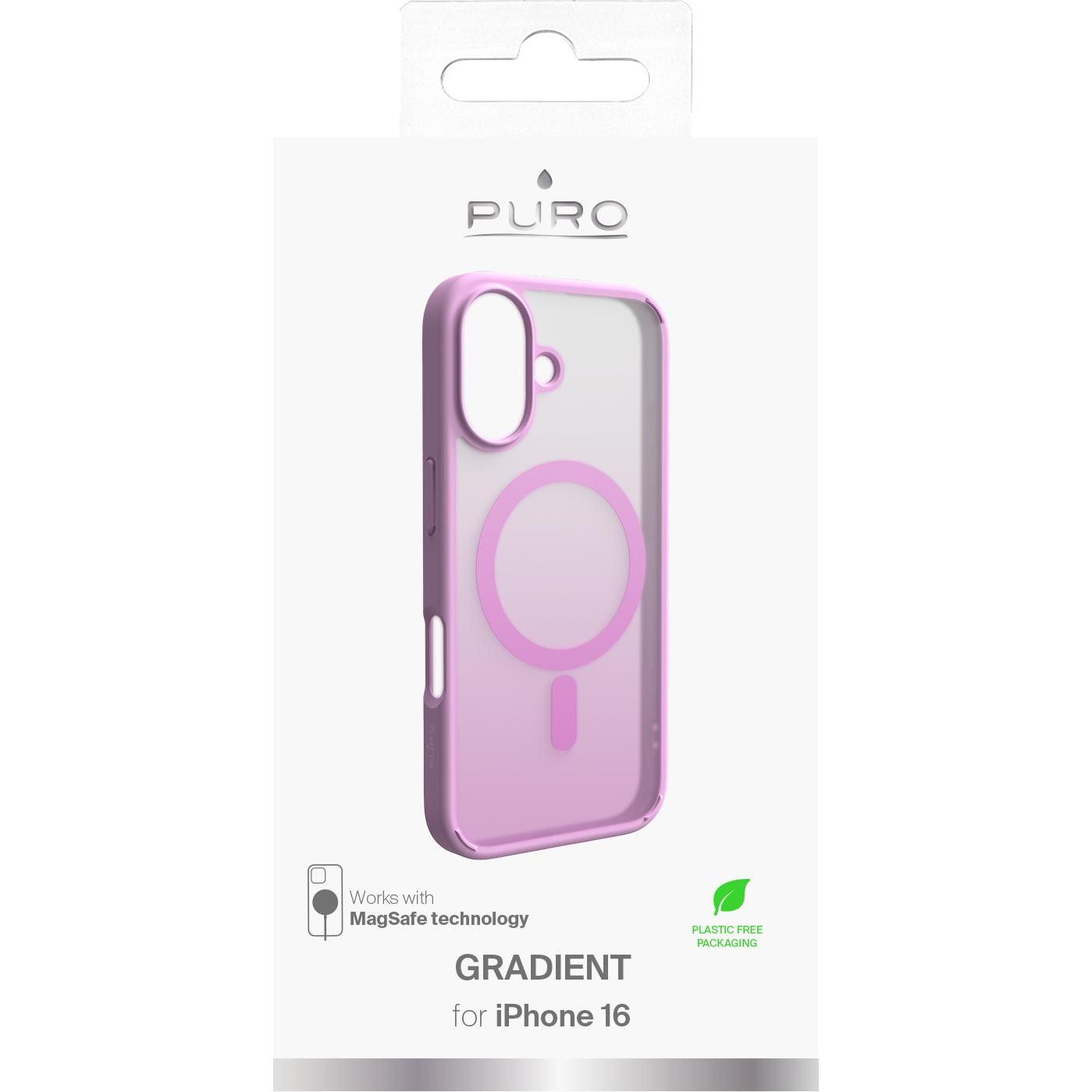 Thumbnail - Puro Schutzhülle (Apple iPhone 16), Smartphone Hülle, Pink, Transparent