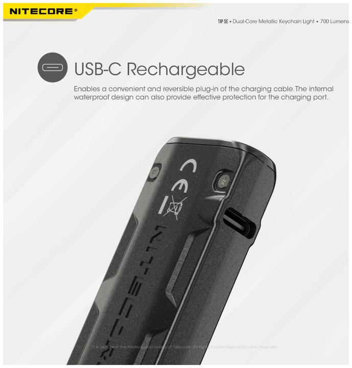 Produktbild Nitecore TIP SE - 700 Lumen, schwarz (6 cm, 700 lm)