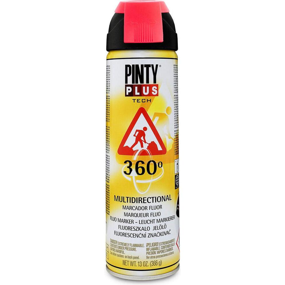 Pintyplus, Evidenziatori, Sprühfarbe Tech T107 360º Rot 500 Ml