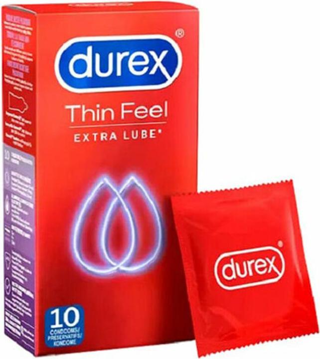 Actual product image Durex Thin Feel Extra Lube - 10 condoms (10 pcs.)