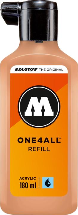 Produktbild Molotow Nachfülltinte One4All für Permanentmarker 180ml pfirsich pastell (Orange, Rosa, 180 ml)