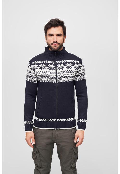 Actual product image Brandit Norwegian cardigan size 3XL colour Navy (3XL)