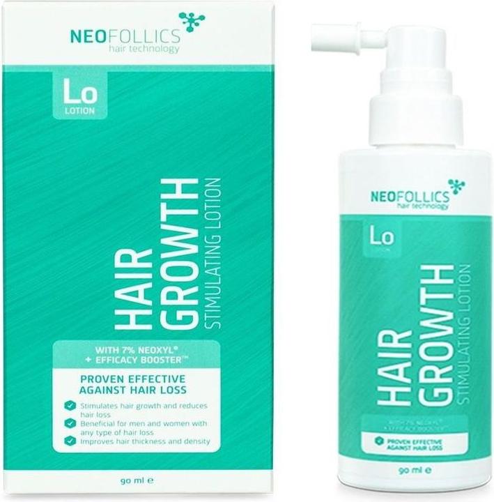 Productafbeelding Neofollics Haargroeistimulerende lotion met 7% neoxyl 90ml (Lichaamslotion, 90 ml)