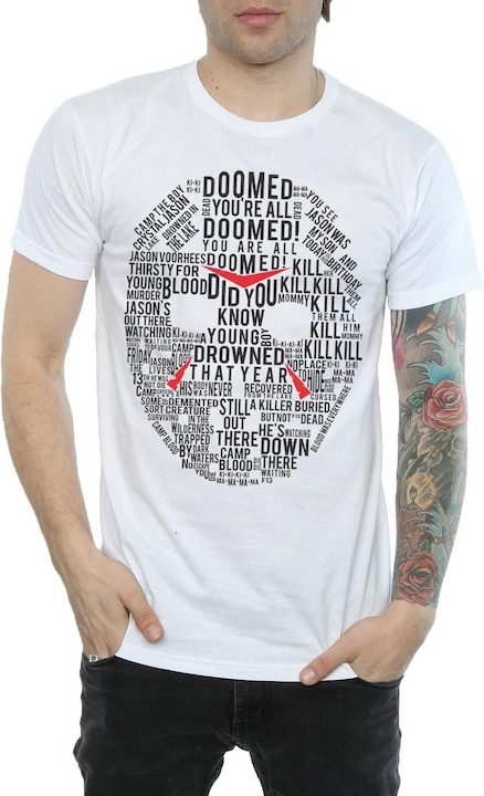 Produktbild Absolute Cult Jason Text Mask TShirt (S)