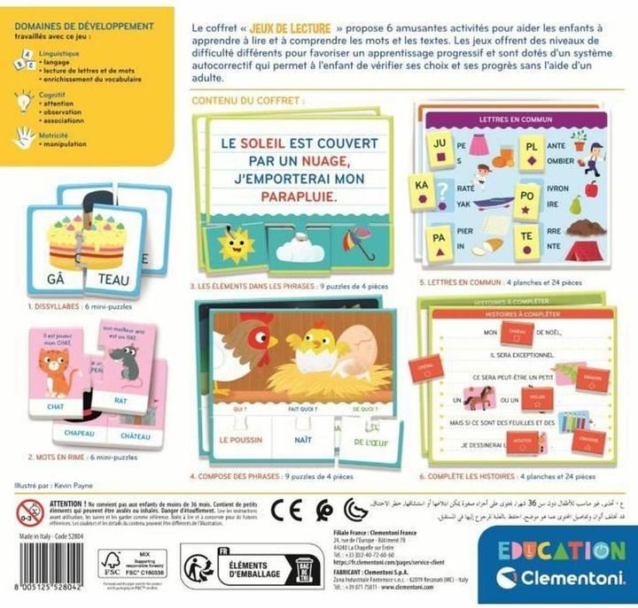 Actual product image Clementoni Jeux De Lecture New (Fr) (French, 4 - 6 years)