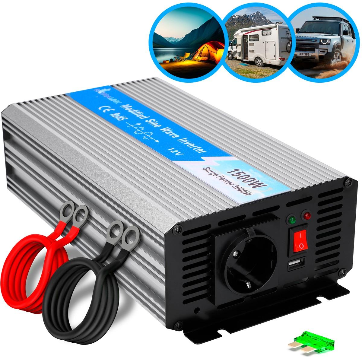 Extralink, Spannungswandler, VOLTAGE CONVERTER 12V - 230V, 1500W, MODIFIED SINUS OPIM-1500W