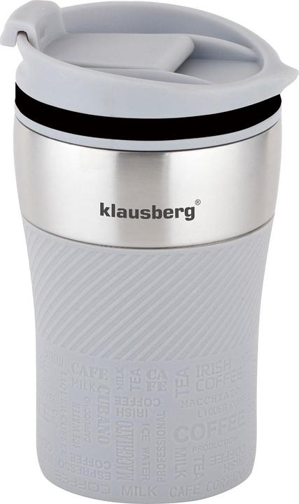 Actual product image Klausberg Set of 2 double-walled thermo mugs, 280ml, grey (0.28 l)