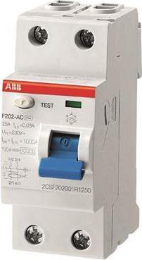 Actual product image ABB F202 A-25/0.03 110V