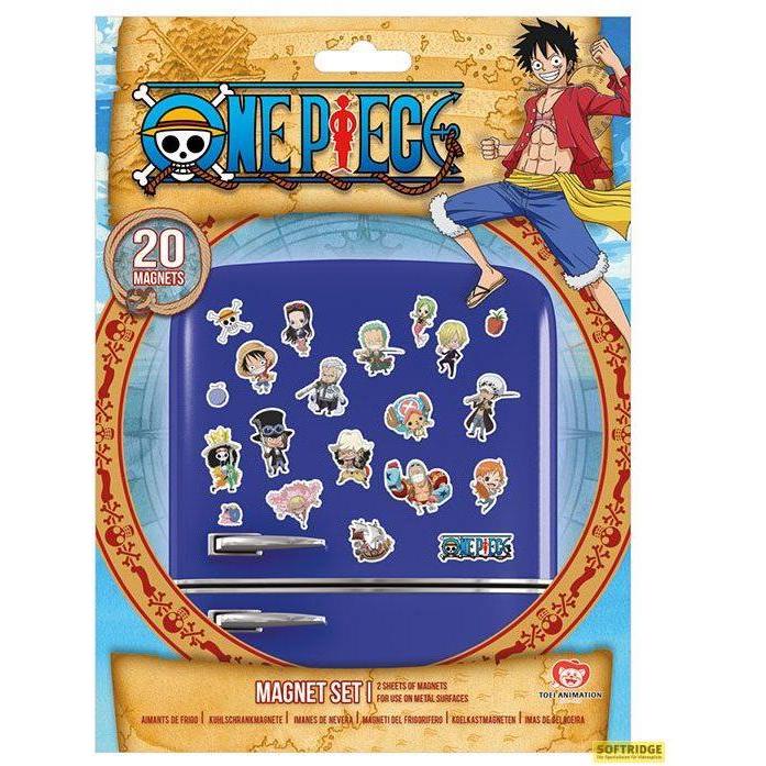 Pyramid, Magneti, ONE PIECE - Chibi - Set da 20 magneti (20 x)