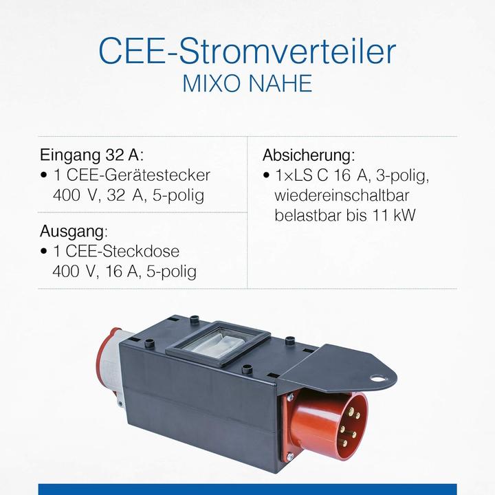 Produktbild As - Schwabe CEE Stromverteiler (1x, CEE 16/5)