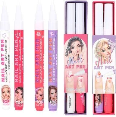 Actual product image Top Model Topmodel - TOPModel Nail Polish Pen Set BEAUTY and ME - Pink and White, Peach-Coloured and Purple -