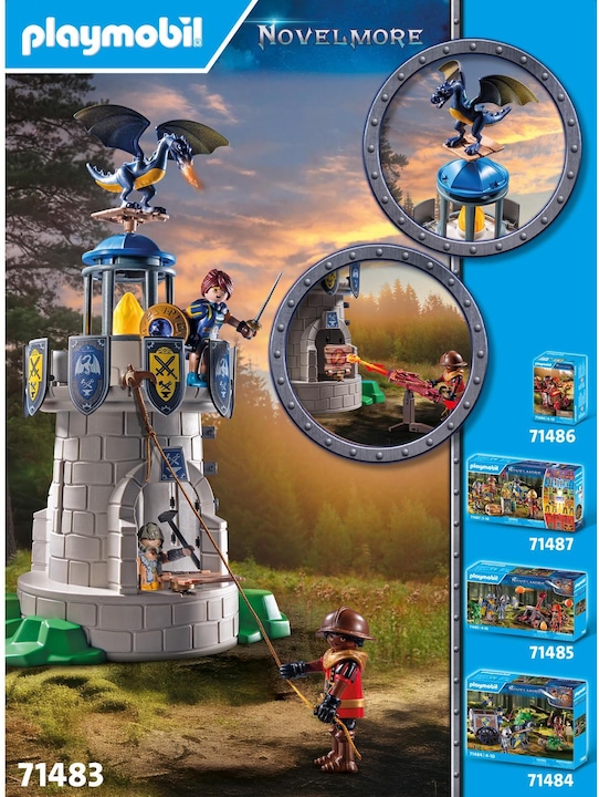 Image du produit Playmobil Tour du chevalier avec forgeron et dragon (71483, Playmobil Novelmore)