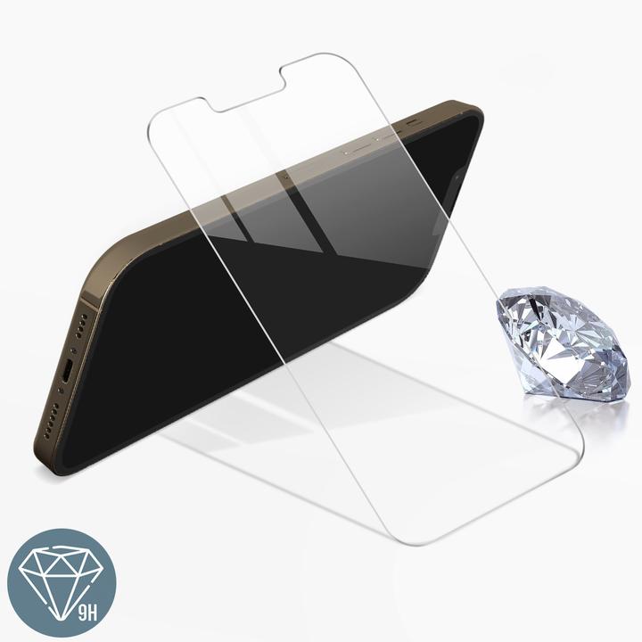 Actual product image Avizar Crystal clear film, glass screen protector (2 Piece, Apple iPhone 13 Pro)