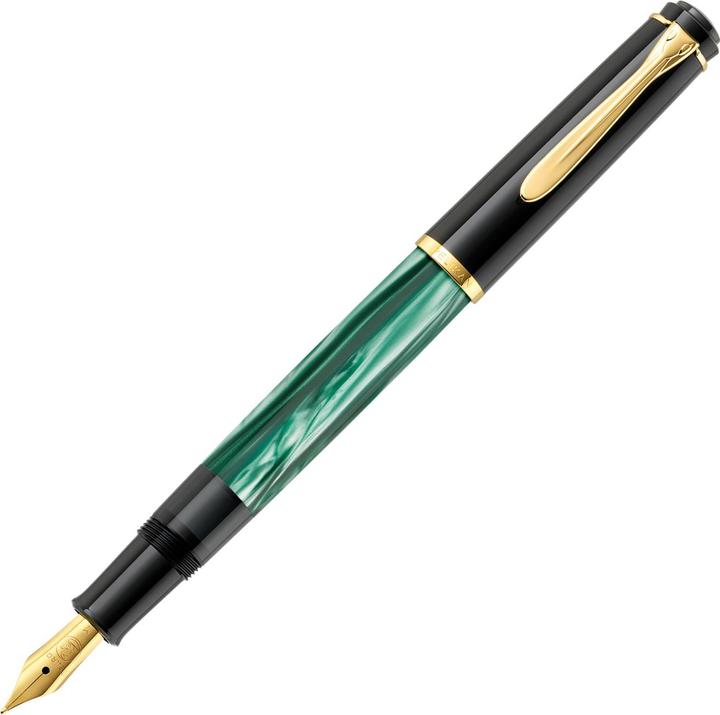Actual product image Pelikan Fountain pen M200 (Green, Black, Gold, Marble color, 1 x)