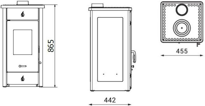 Actual product image Wamsler WAM KF 188-16 Fireplace hatch anthr
