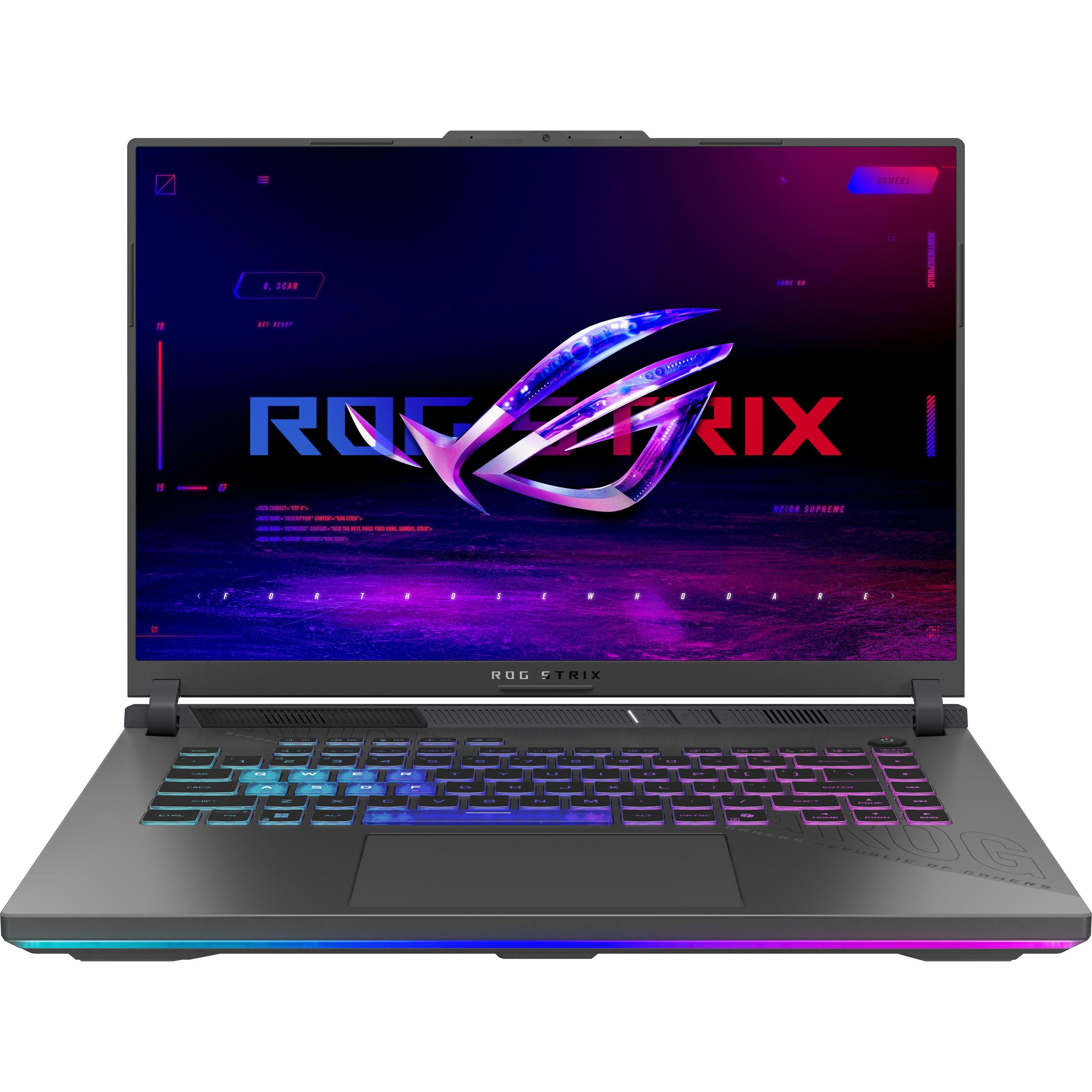 ASUS ROG Strix G16 RTX 5070 Ti (16", 1000 GB, 32 GB, DE, AMD Ryzen 9 8940HX), Notebook, Grau