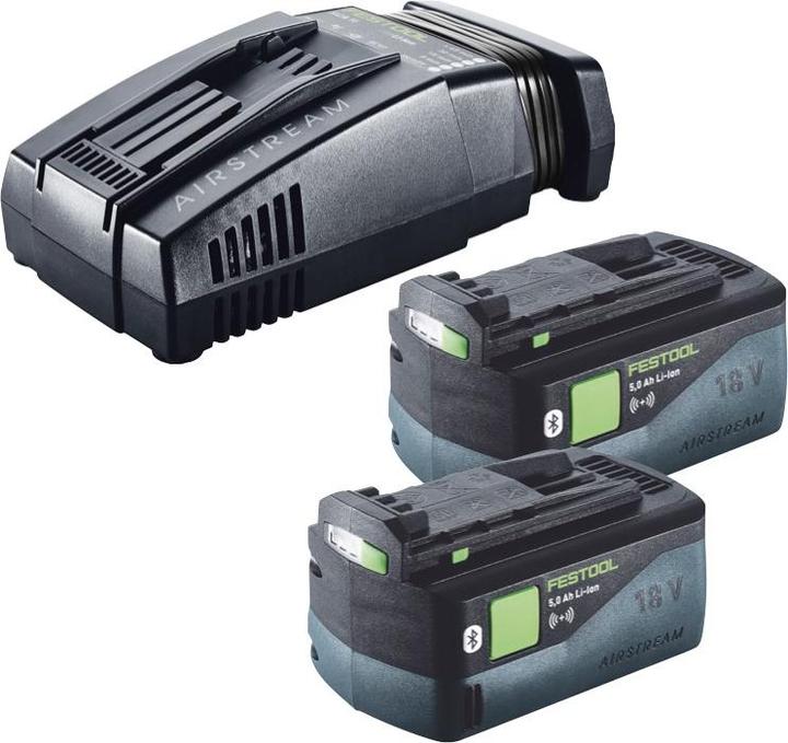 Produktbild Festool Energie Set 2x BP 18 Li 5,0 ASI EU Akkupack 18 V 5,0 Ah ( 2x 577660 ) + SCA 16 (18 V)