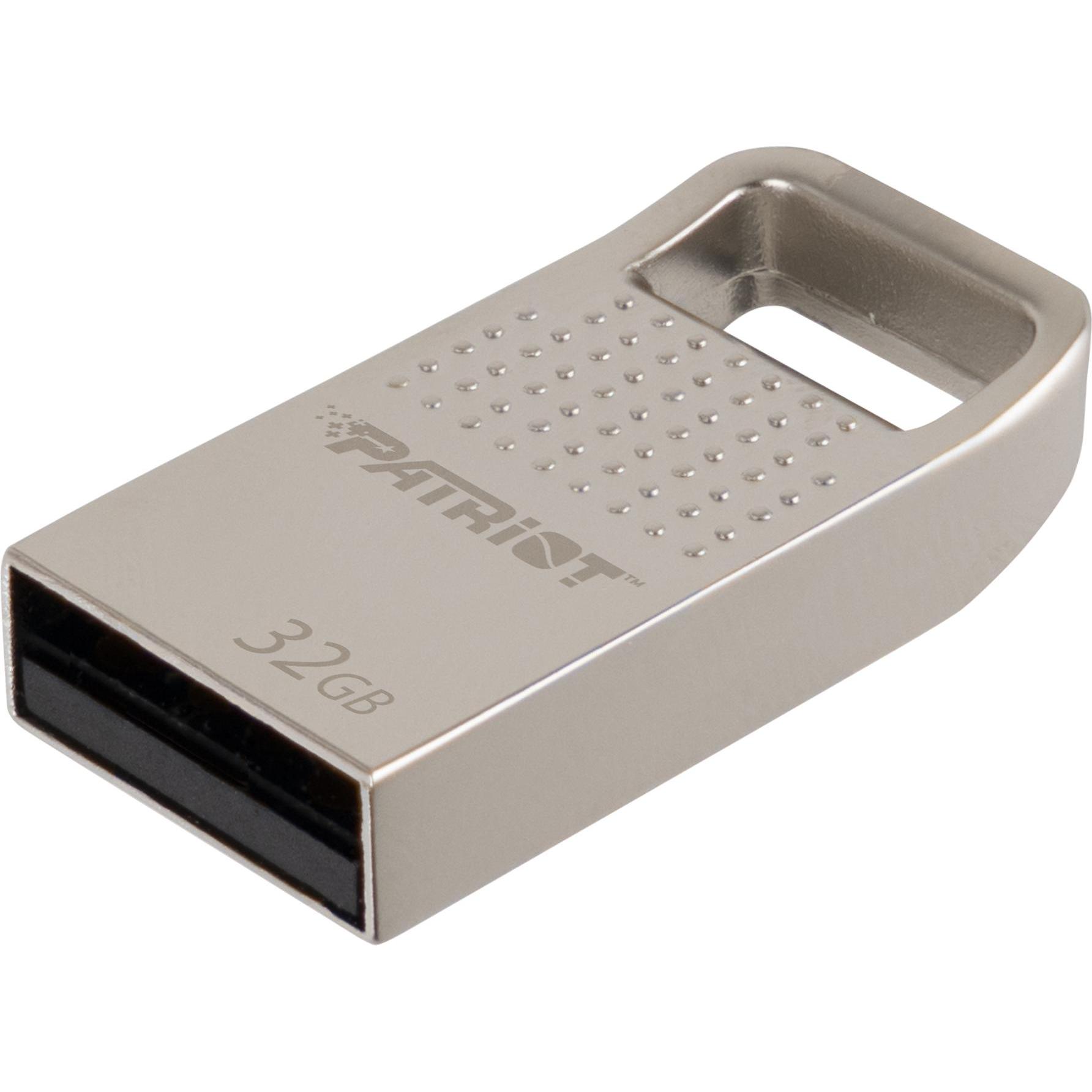 Patriot FLASHDRIVE Tab200 32GB Type A USB 2.0 mini aluminiowy srebrny (32 GB, USB-A), USB Stick, Silber
