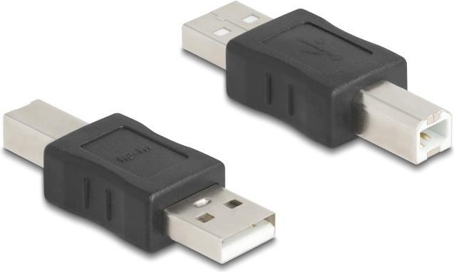 Produktbild Delock USB 2.0 Adapter USB Typ-A Stecker zu USB Typ-B Stecke (USB 2.0)