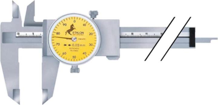 Actual product image Etalon Caliper 150 mm with round scale 1 mm/revolution