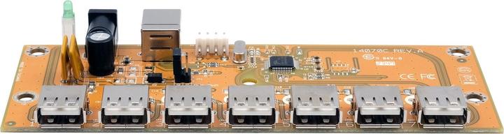 Actual product image Exsys GmbH 7-Port USB 2.0 HUB (Metallgehäuse), inkl (USB-B, 7 ports)