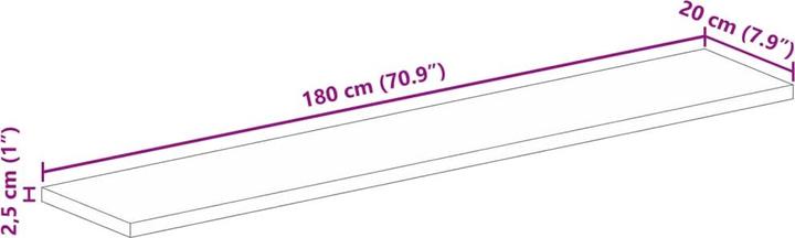 Immagine prodotto vidaXL Tischplatte (180 x 20 cm)