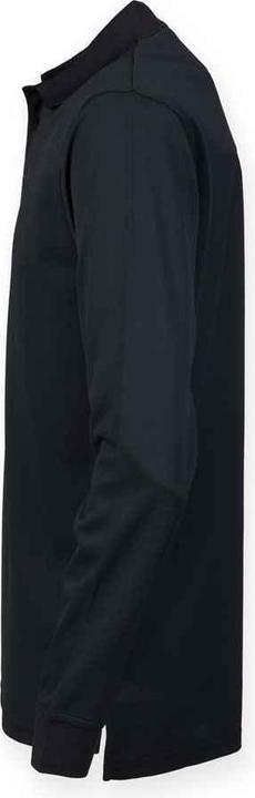 Actual product image Henbury Adults Unisex Long Sleeve Coolplus Piqu Polo Shirt (M)
