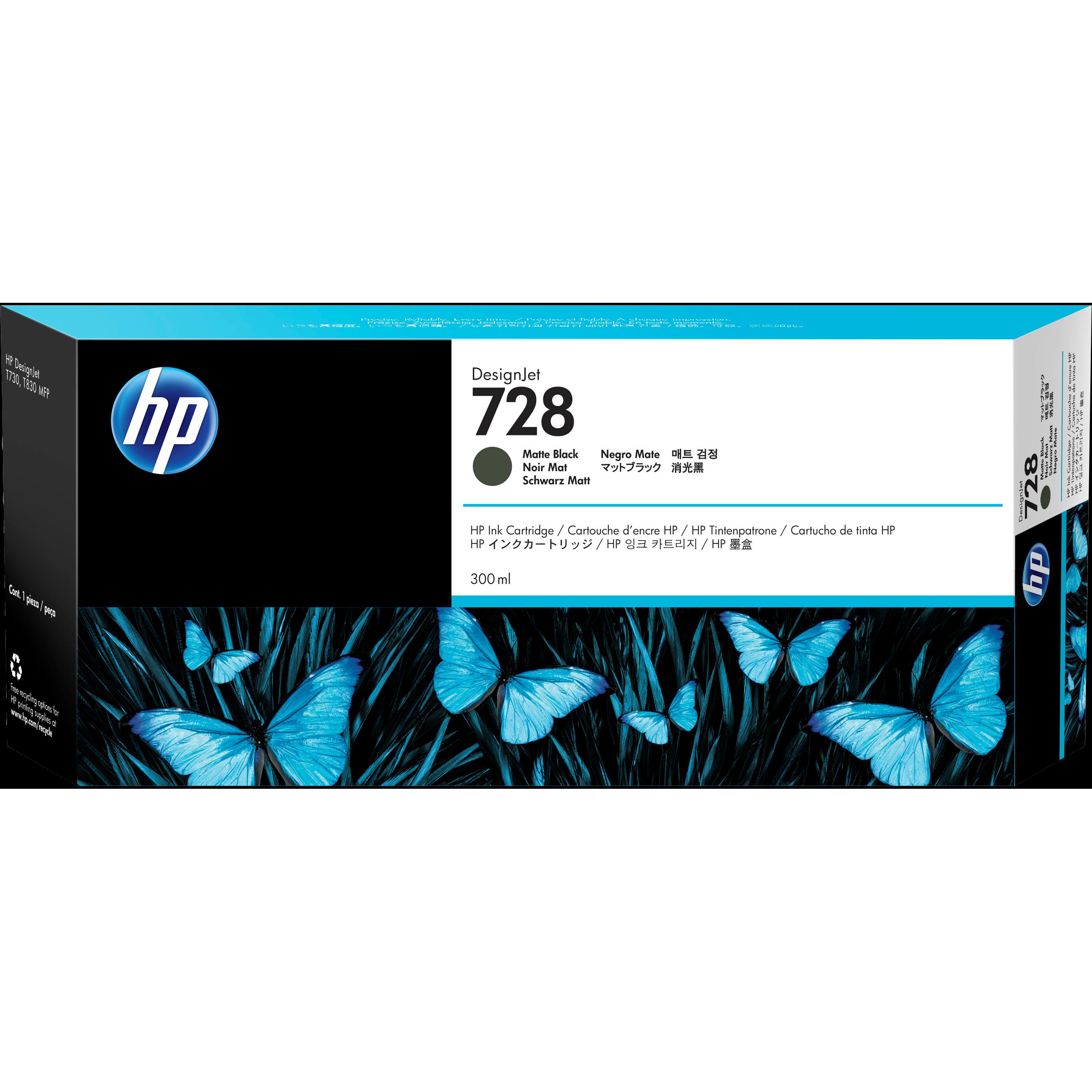 HP, Druckerpatrone, 728 (BK)