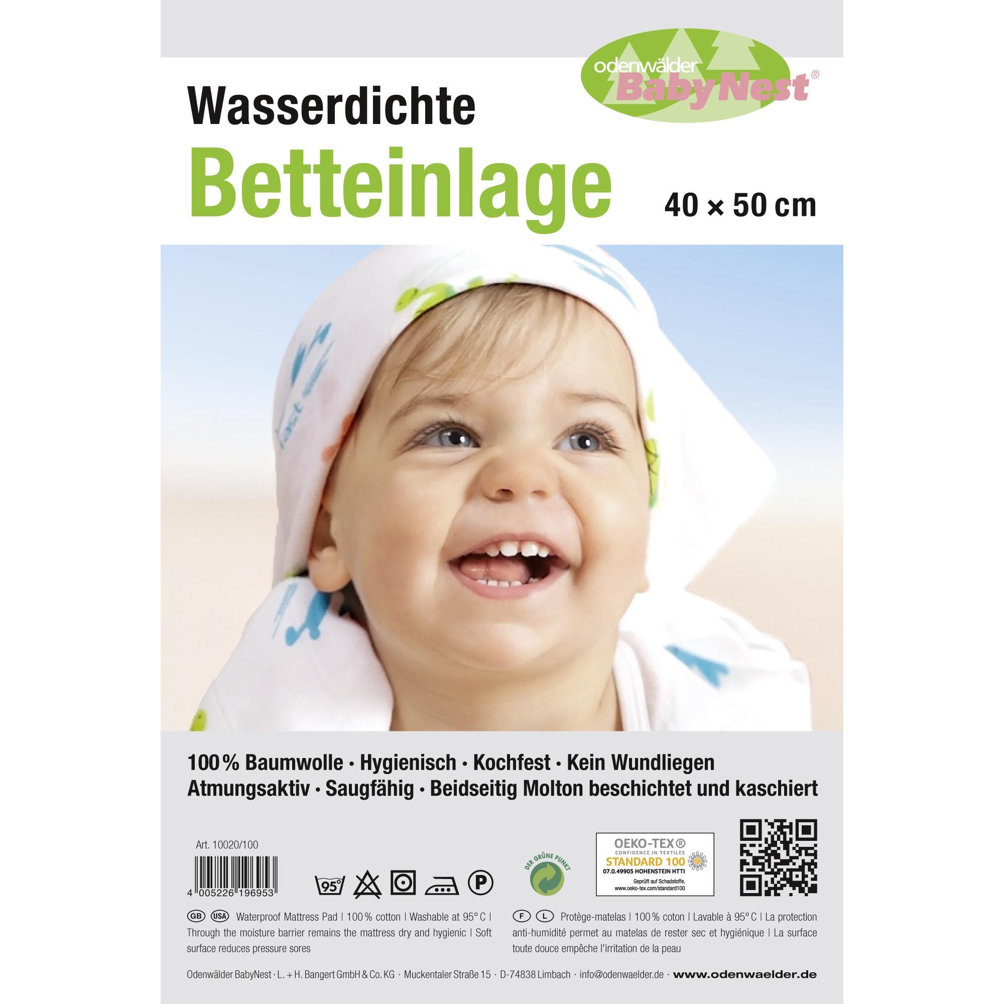 5x Odenwälder, Fixleintuch Babybett, Betteinlage (40 x 50 cm)