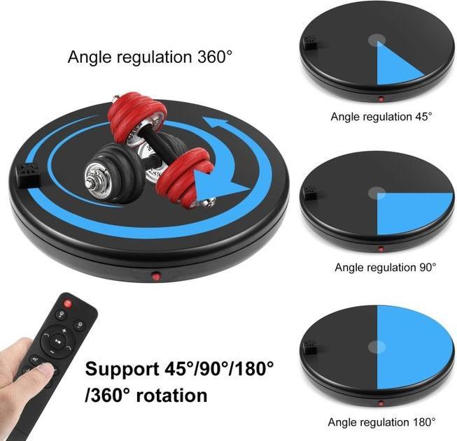 Immagine prodotto Puluz Giradischi elettrico a 360° con telecomando (Ulteriori accessori)