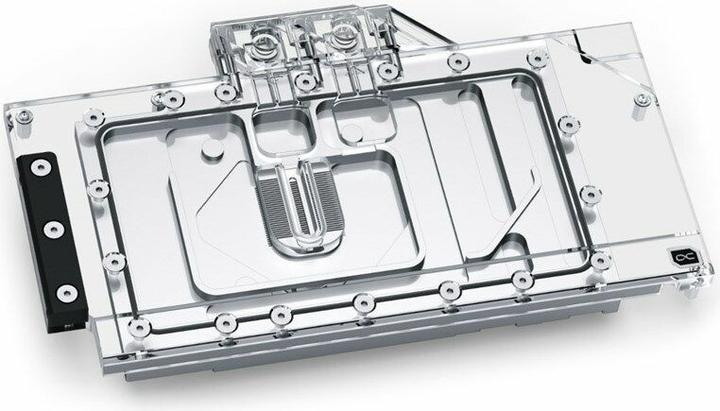 Actual product image Alphacool Ice block Aurora GPX-N RTX 3090 Ti STRIX/TUF with backplate - acrylic + nickel