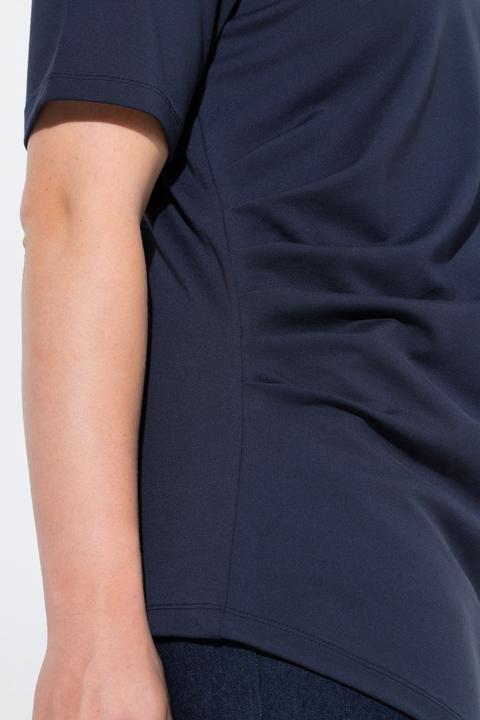 Actual product image Ulla Popken Asymmetric Pointed Hem Tee (58)