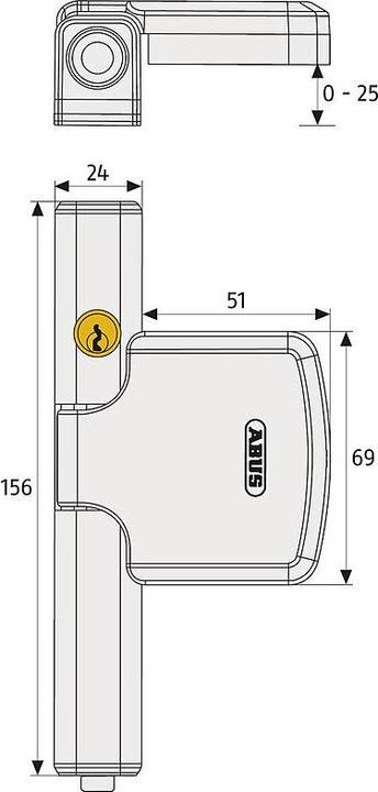 Actual product image Abus FTS206 W AL0089