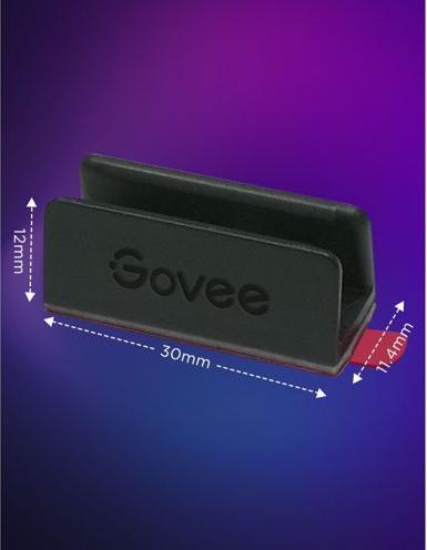 Immagine prodotto Govee Supporto per luce al neon a corda 2 - 20 pezzi - nero