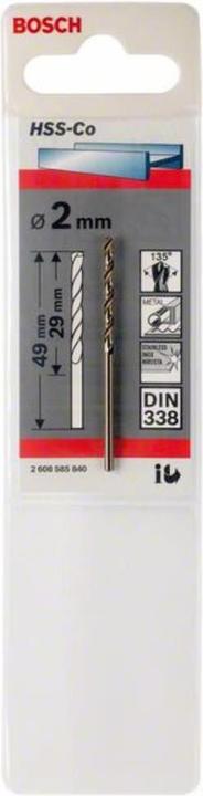 Actual product image Bosch Professional Zubehör Metal drill HSS-Co, DIN 338, 12 x 101 x 151 mm, 1-pack (12 mm)