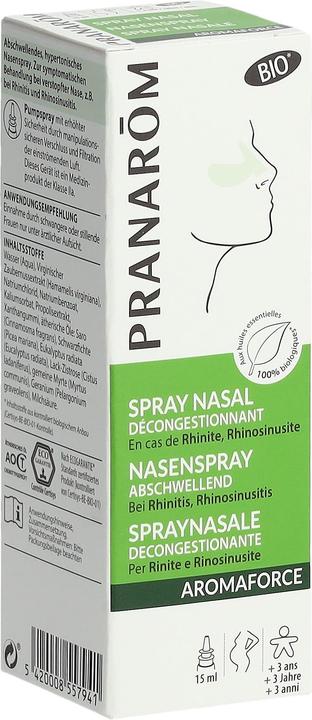 Actual product image Pranarom AROMAFORCE - Nasenspray Abschwellend (1 Piece)