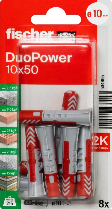 Fischer SB Nylon Dowel Duopower (8 pcs.)