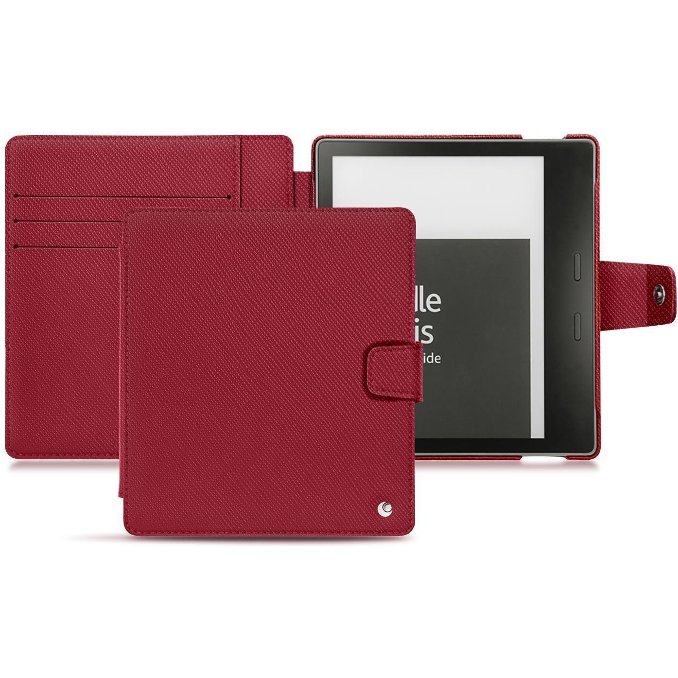 Noreve Lederschutzhülle Wallet (Kindle Oasis 2017), eReader Zubehör, Rot