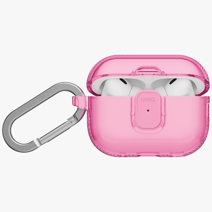 Actual product image Uniq Case Glase Pro for AirPods Pro 3 Lock Case pink (Headphone sleeve)