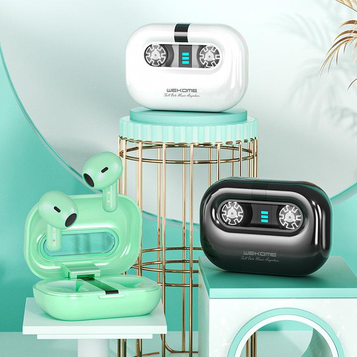 Actual product image Wekome Wireless headphones Bluetooth V5.2 TWS Gree (4 h, Wireless)