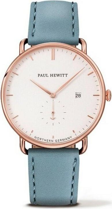 Image du produit Paul Hewitt Grand Atlantic Line Blanc Sable Rose Or Cuir Niagara (Montre analogique, 42 mm)