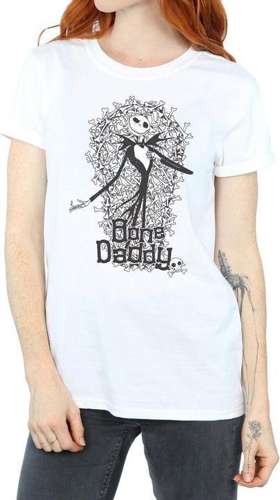 Actual product image Disney Womens/Ladies Nightmare Before Christmas Bone Daddy Cotton Boyfriend T-Shirt (XXL)