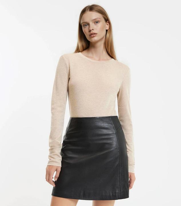 Immagine prodotto La Redoute Collections Langarm-Shirt mit rundem Ausschnitt (S)