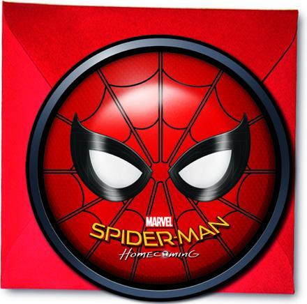 Produktbild JT Lizenzen Spiderman Einladungskarten