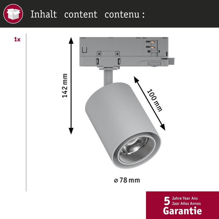 Produktbild Paulmann PAUL LED-Stromschienenstrahler (1000 lm)
