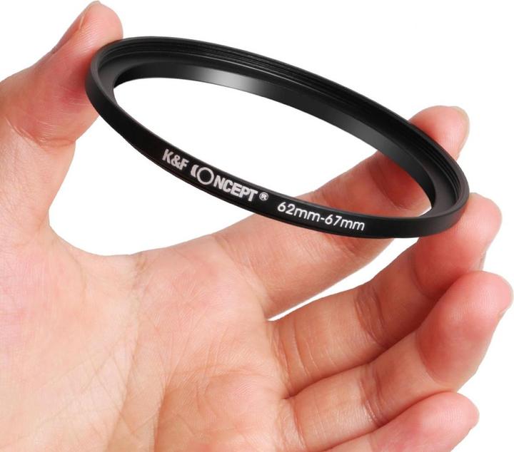 Produktbild K&F Concept 18pcs Filter Ring Adapter Set, Camera Lens Filter Metal Stepping Rings Kit (9pcs Step + 9pcs Step Do (Objektivfilter Adapter)