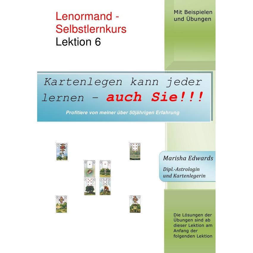 Edwards:Lenormand - Selbstlernkurs (L6), Ratgeber von Marisha Edwards