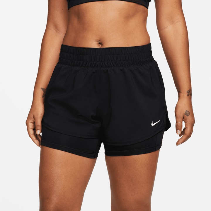 Produktbild Nike One Dri-Fit Women"S Mid-R Black/Reflective Silv L (L)